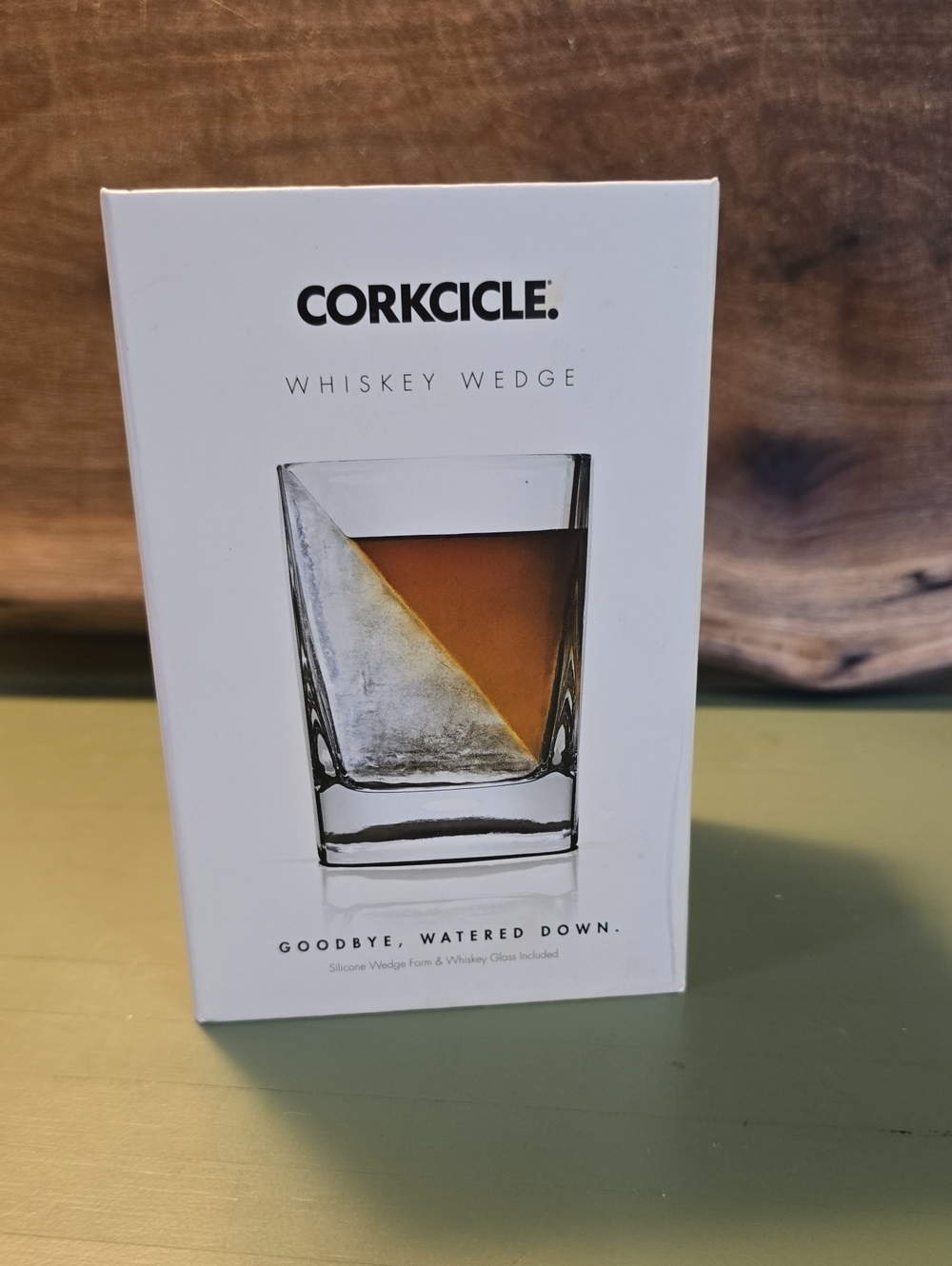 Corkcicle Whiskey Wedge Glass & Silcone Mold NEW Crate Barrel Drink